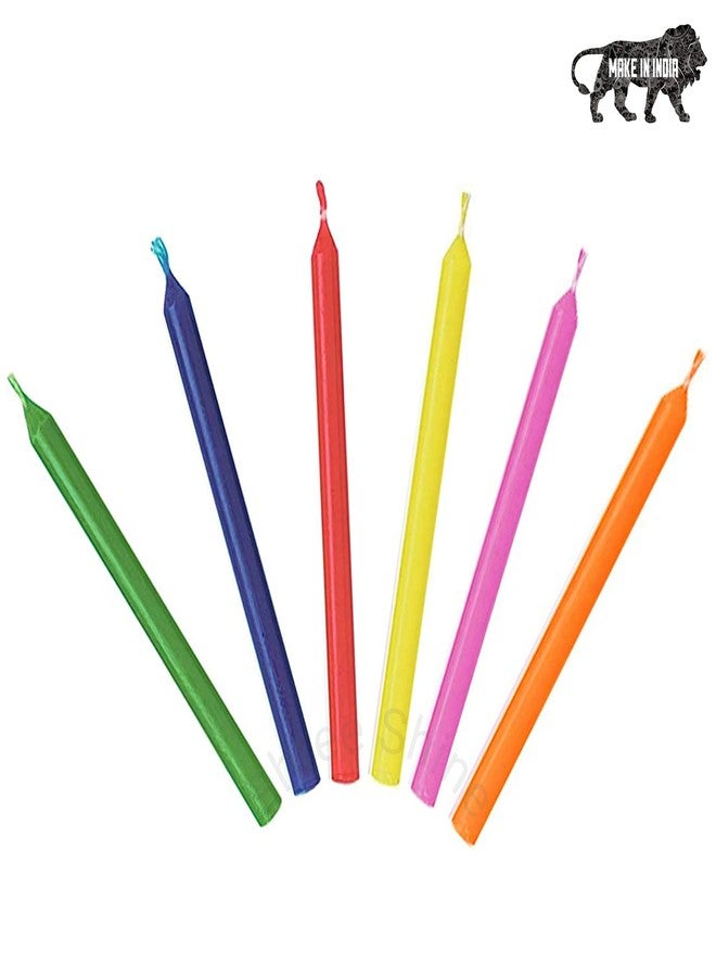ASIDEA Multicolour Stick Candles for Home & Diwali Decoration, Festival, Celebration- Set of 100 - Image 2